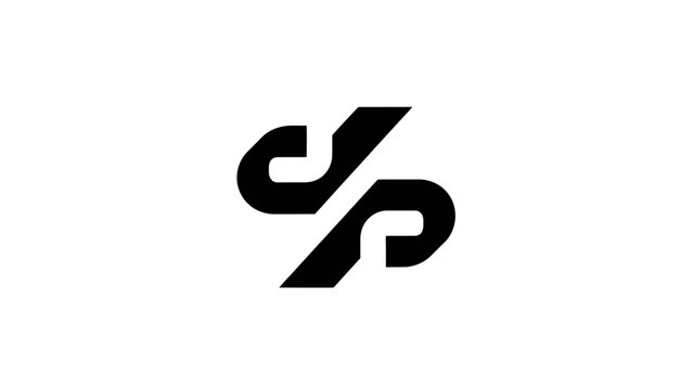 vector illustration of a d and p logo