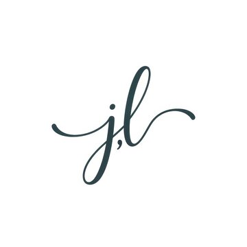 Elegant Handwritten Initials in a Stylish Script Font.