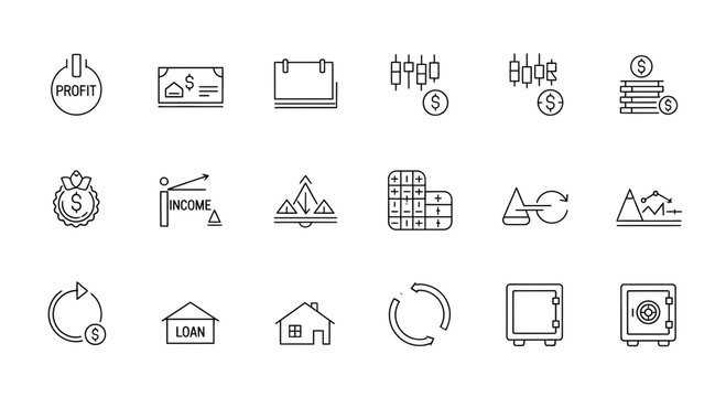 Business icons and symbols collection 10.