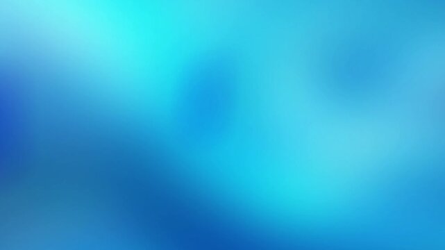 Bright cyan and sky blue gradient loop. Abstract clean liquid movement with a futuristic holographic glow and blurred texture. Suitable for presentation background and wallpaper