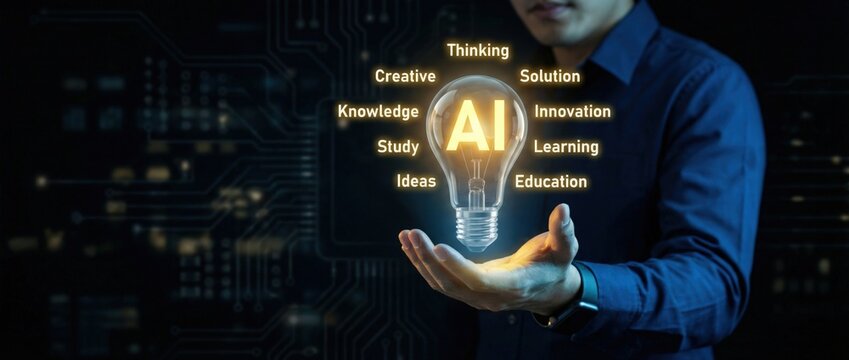 Innovative ai learning solutions modern business environment digital education content creative thinking hub professional development innovation in knowledge