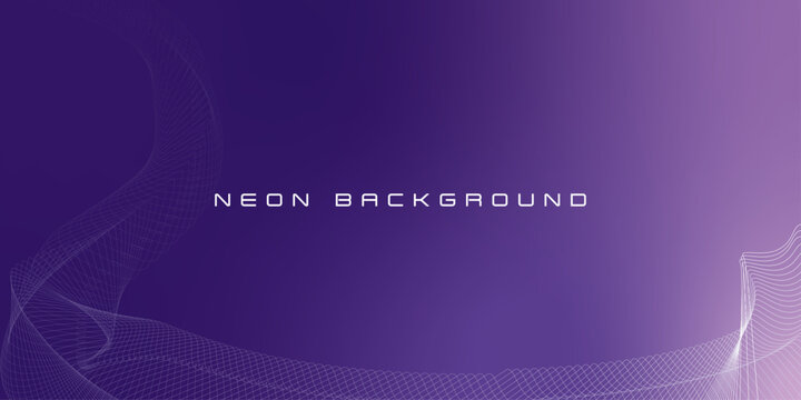 Fully editable neon background for wall papers. social media covers or any other digital or print media with editable blend shapes and editable gradients