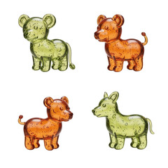 Fototapeta premium Cute Hand Drawn Animal Set Illustration