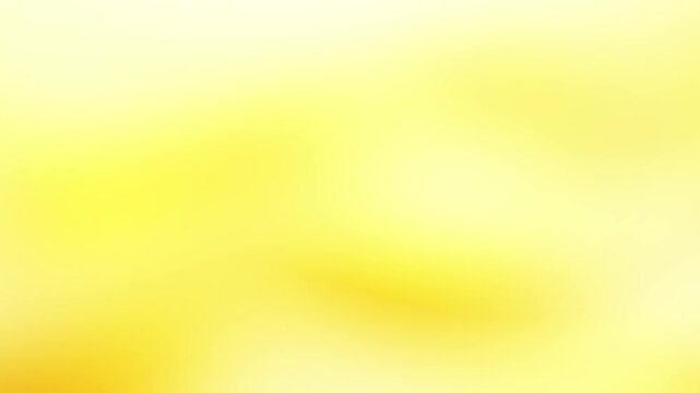 Light yellow and cream soft gradient loop. Abstract clean liquid movement with a futuristic holographic glow and blurred texture. Suitable for presentation background