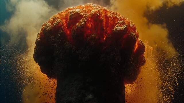 熱水噴出孔の巨大バブル &ndash; 地獄的深海ドラマ ローアングル上昇