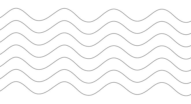 Abstract wave patterns depicted as multiple horizontal flowing lines in a clean professional vector art composition