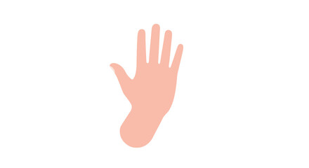 Obraz premium Minimalist Hand Illustration for Design and Communication