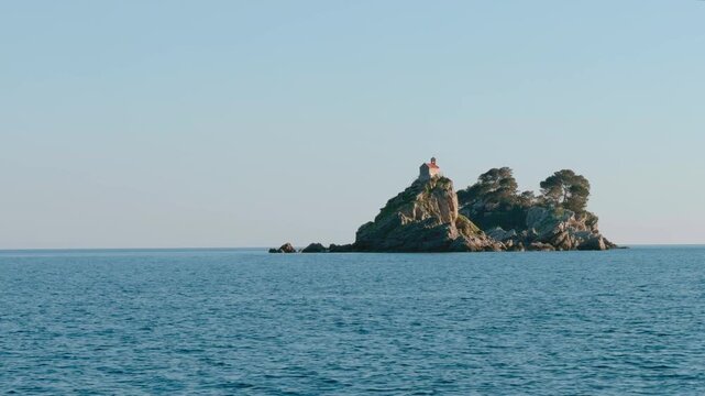 Sveta Nedelja Island Church in the Adriatic Sea, Petrovac, Montenegro