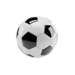 Fototapeta premium Classic Black and White Soccer Ball for Sports and Recreation