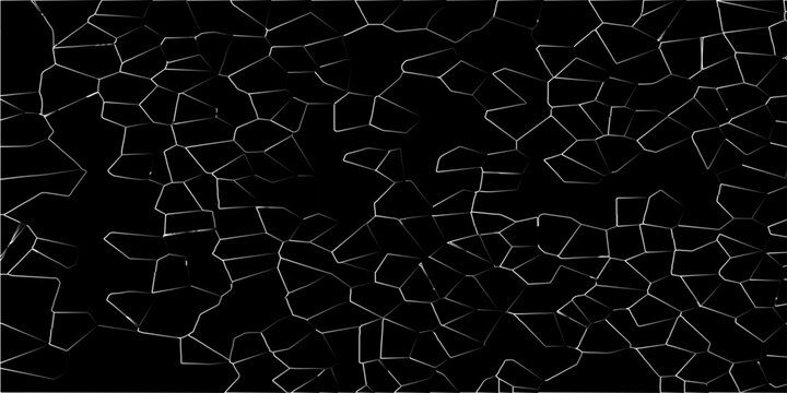 Abstract geometric mosaic broken tiles design stained seamless geometric retro pattern. Voronoi diagram broken glass quartz crystal geometric retro tiles seamless pattern vintage background. 