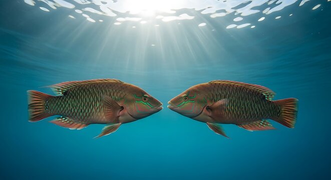 wrasse fish transitioning from female to male