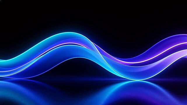 Neon wave light design