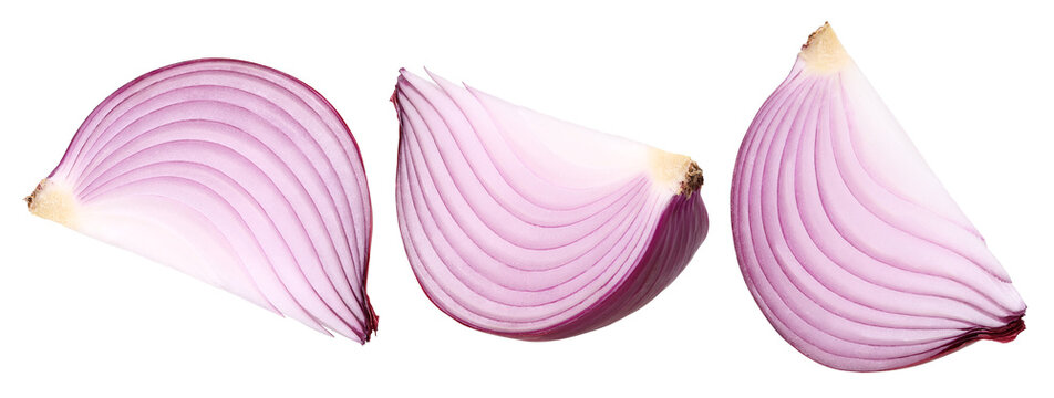 slices onion bulb isolated, transparent PNG, PNG format, Collection