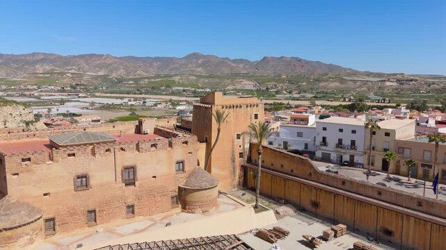 Vista a&eacute;rea al Castillo del Marqu&eacute;s de los V&eacute;lez en Cuevas del Almanzora, Almer&iacute;a