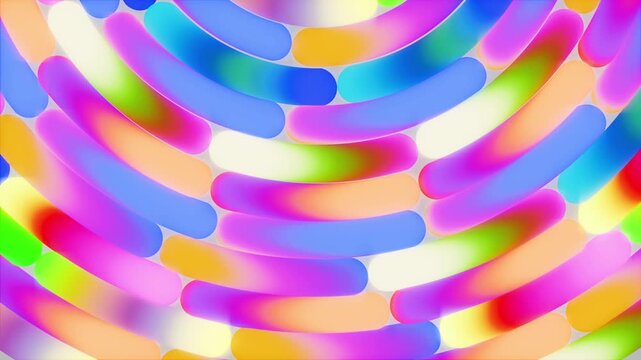Sfondo animato arcobaleno con colori flou, loop infinito