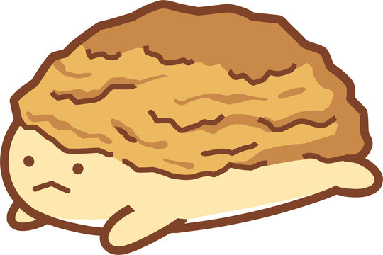 귀여운 소보루 빵 캐릭터