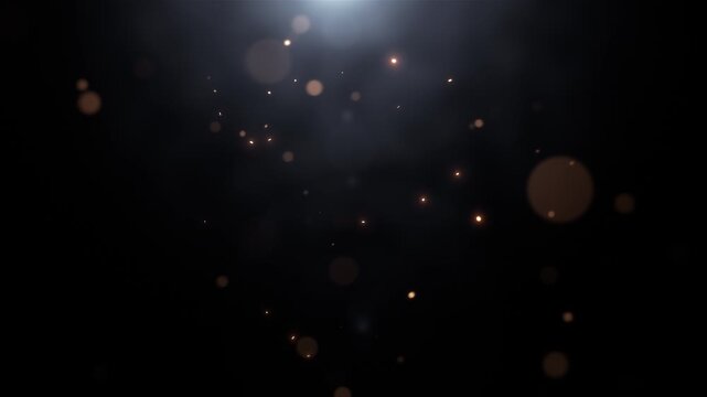 Elegant luxury background with glowing embers bokeh particles