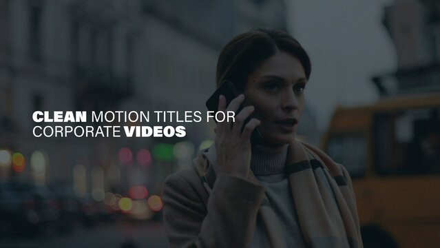 Clean Motion Titles for Corporate Videos