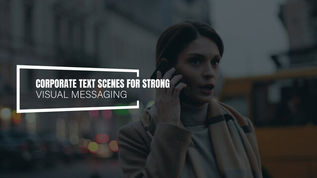 Corporate Text Scenes for Strong Visual Messaging | Minimal Clean Business Typography Title Animation Graphic