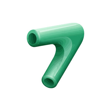 Green plastic pipe elbow connector fitting.