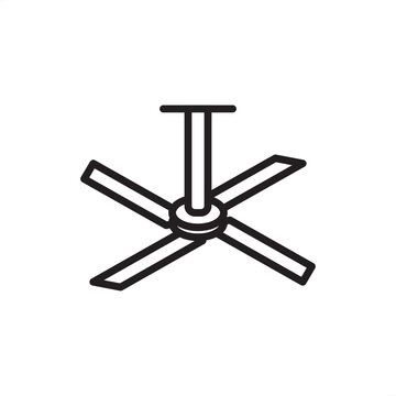 Propeller mixer blade icon symbolizing fluid agitation, representing hardware, processing tools, impeller gear, safety systems, and industrial logistics for batch homogenization and factory mixing.