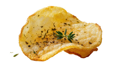 Crispy baked rosemary herb potato chip snack © Patricia