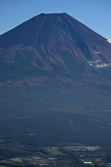 Fototapeta premium 天子山地の毛無山 富士山展望台から望む 