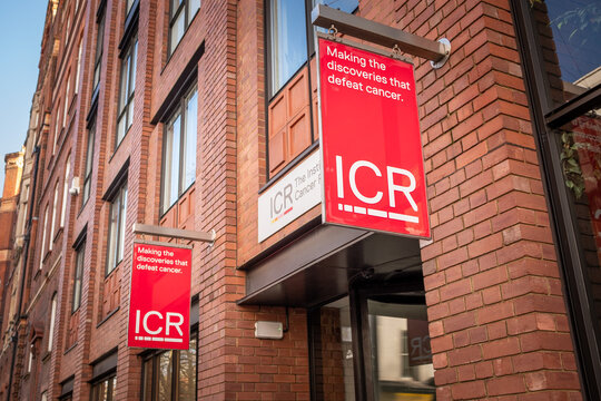 LONDON -  The Institute of Cancer Research (ICR) building on Fulham Road Chelsea