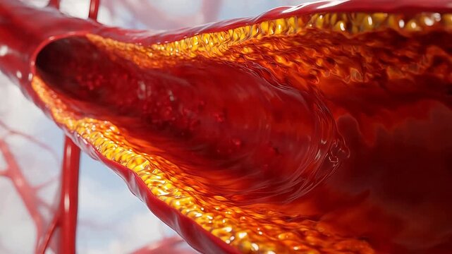 artery with plaque buildup