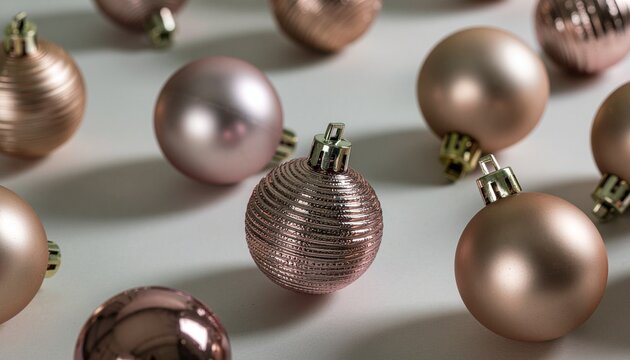 メタリックなクリスマスオーナメント