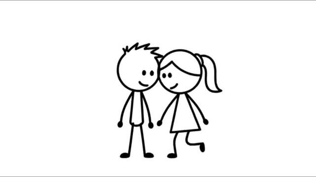 Cartoon vector illustration of a happy family couple with a mother and son showing love and joy