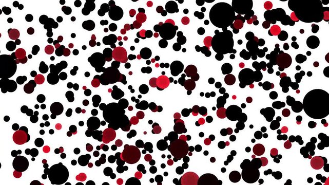 Seamless red black and white cat vector pattern design