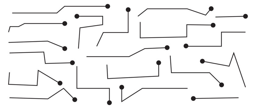 Flowchart diagram elements set with arrows connectors outline shapes callout title text box editable strokes for business workflow planning isolated on white background.