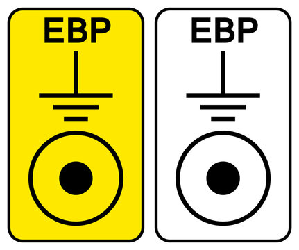 EBP Symbol Sign, Vector Illustration, Isolated On White Background Label .EPS10