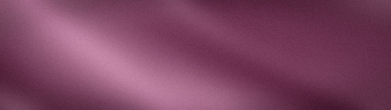 Wide abstract grainy gradient background with mauve purple and dusty pink blur