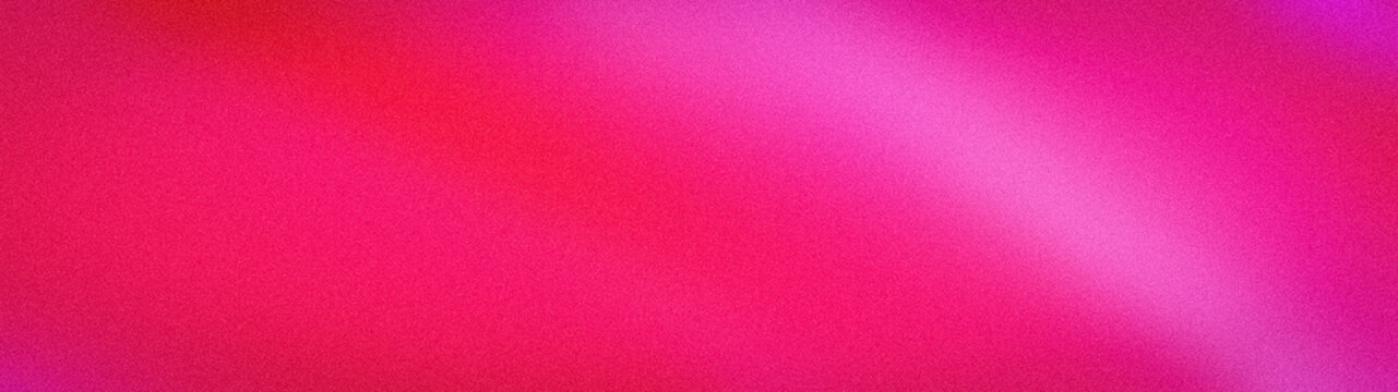 Wide abstract red pink magenta grainy gradient background with smooth blur texture
