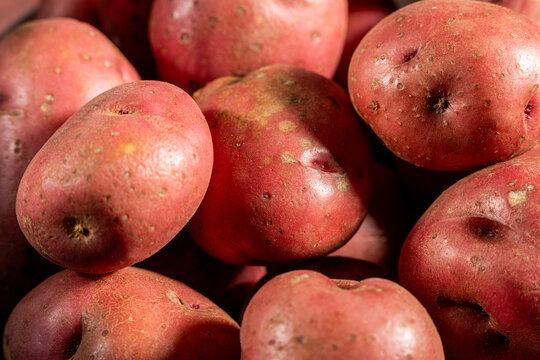 Close up of red skin potatoes 
