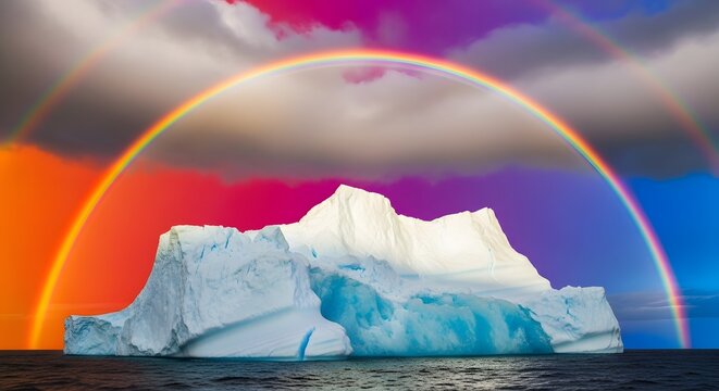 iceberg in the ocean