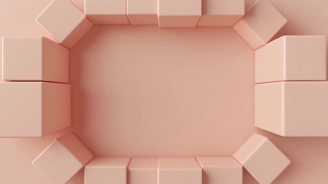 Candy Cage Soft Cube Background Loop