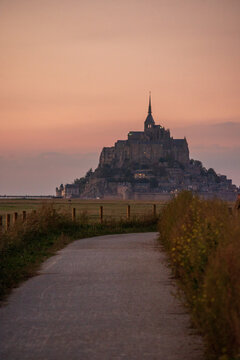 View of Mont Saint Michel in northern France