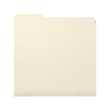 Cream manila file folder with tab