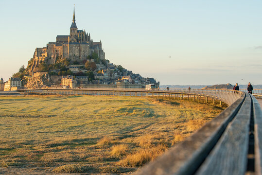 View of Mont Saint Michel in northern France