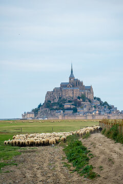 View of Mont Saint Michel in northern France