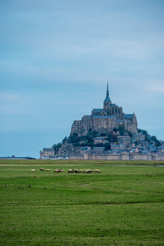View of Mont Saint Michel in northern France
