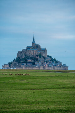 View of Mont Saint Michel in northern France