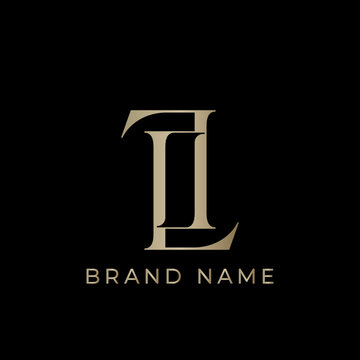 LL Initial Luxury Monogram Design Logo