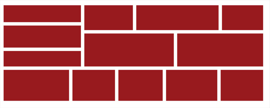 Colorful sports court background. Top view to red field rubber ground with white lines outdoors