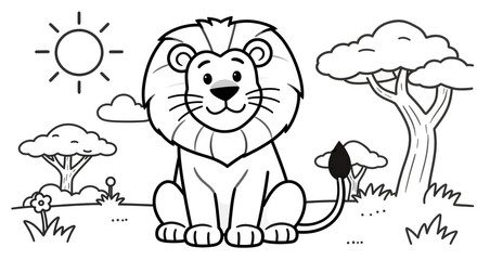 Lion coloring pages free printable lion coloring pages © BetsWannasai