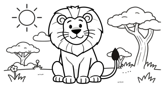Lion coloring pages free printable lion coloring pages