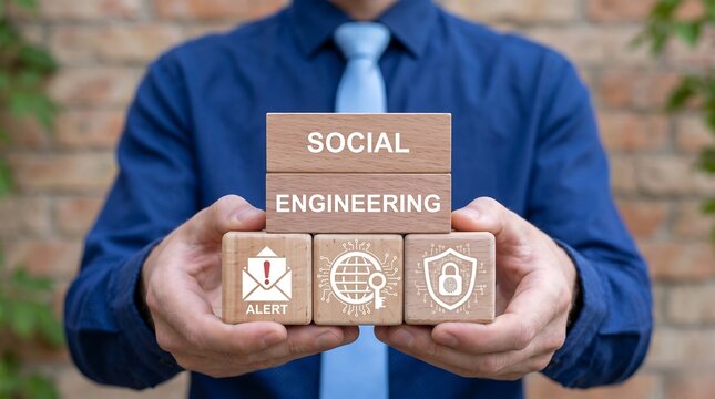 Concept of social engineering attack. social, engineering, attack, cyber, security